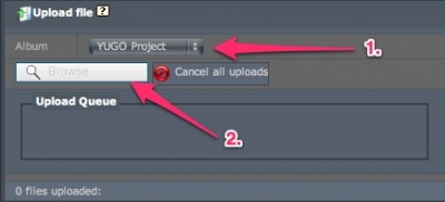 Upload form